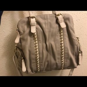 Big Buddha ivory/cream leather purse